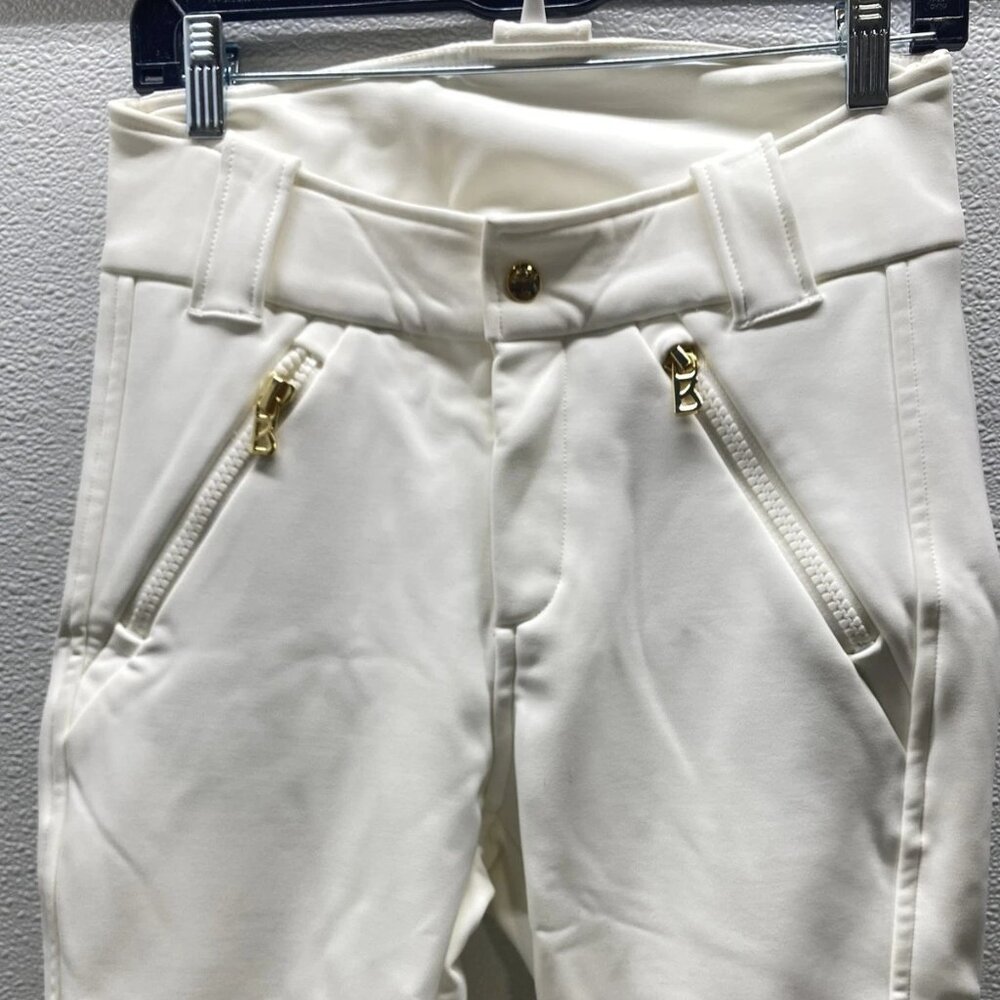 NEE BOGNER Women’s Flared Ski Pants Off-White Black 6
